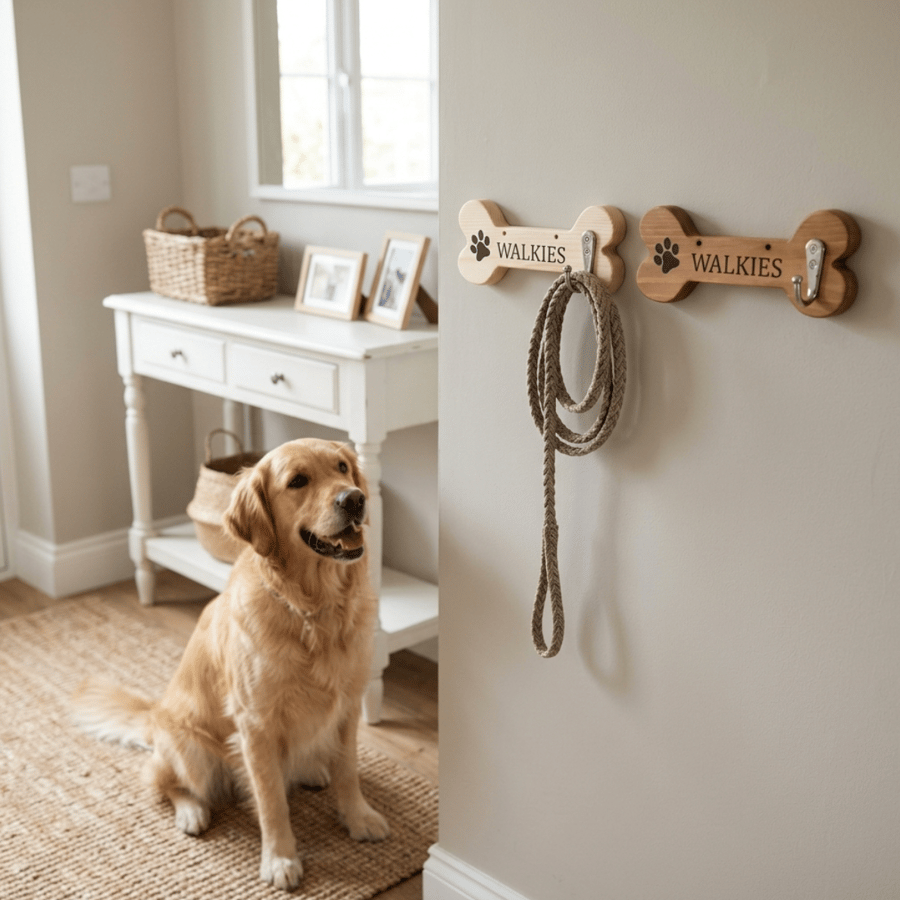 Personalised Dog Lead Hook, Dog Lead Holder