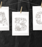 Personalised Decorative Floral Alphabet Art Digital Print - Image 3
