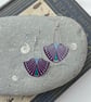 Art Deco style recycled tin earrings 