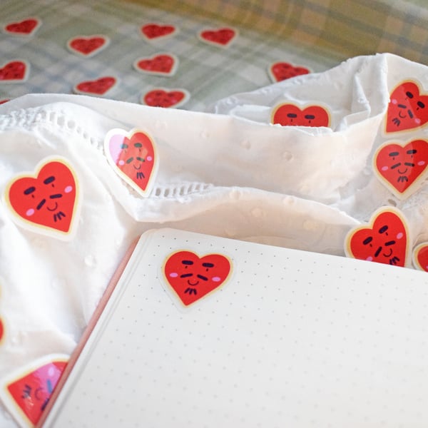 Transparent Illustrated Sticker - Lord Heart
