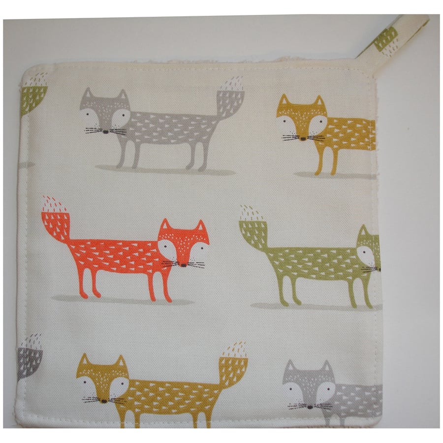 Fox Pot Holder Potholder Kitchen Grab Mat Pad