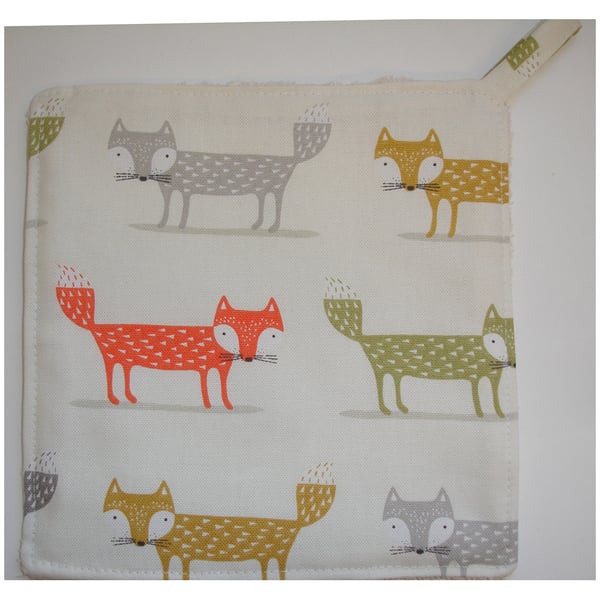 Fox Pot Holder Potholder Kitchen Grab Mat Pad