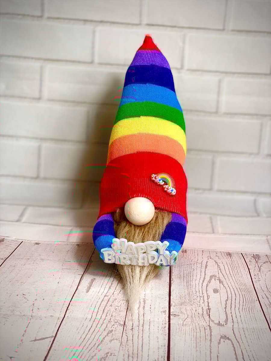 Happy Birthday Rainbow Gnome 