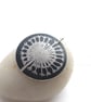 Black seed head disc pendant necklace  - Image 2