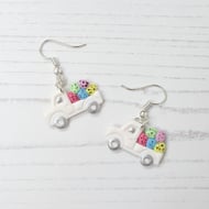 Easter Egg truck earrings