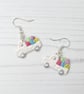Easter Egg truck earrings - Image 1