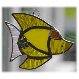 Fish Suncatcher Stained Glass Yellow