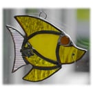 Fish Suncatcher Stained Glass Yellow