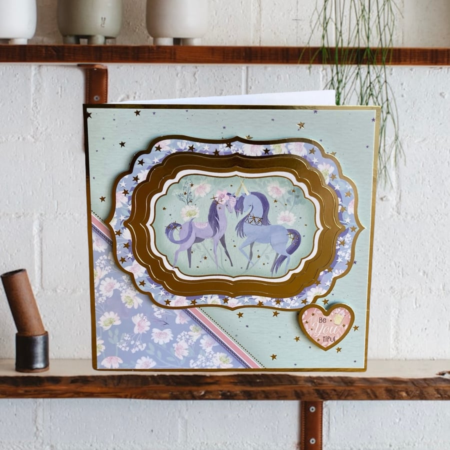 Unicorn Greetings Card for a Special Occasion.