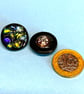 Black Dichroic Buttons, set of 2 - Image 4