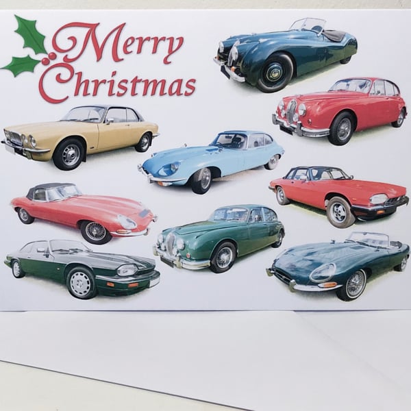 Jaguar Classic Cars - Xmas Cards for the British Car fan