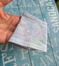 Pale Blue wide cuff bracelet repurposed fabric eco gift - Image 5
