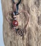 Handmade Copper Natural Red Jasper Heart Pendant Necklace Gift Crystal Jewellery - Image 7
