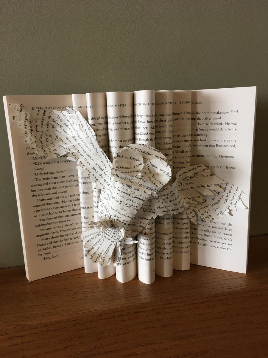 Altered book - The Philosopher’s Stone (Hedwig)
