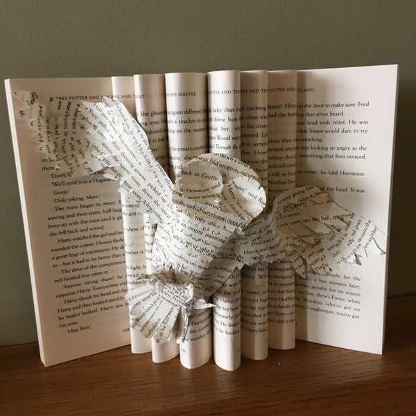 Altered book - The Philosopher’s Stone (Hedwig)