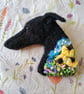 Needle Felted Greyhound Brooch - Image 3