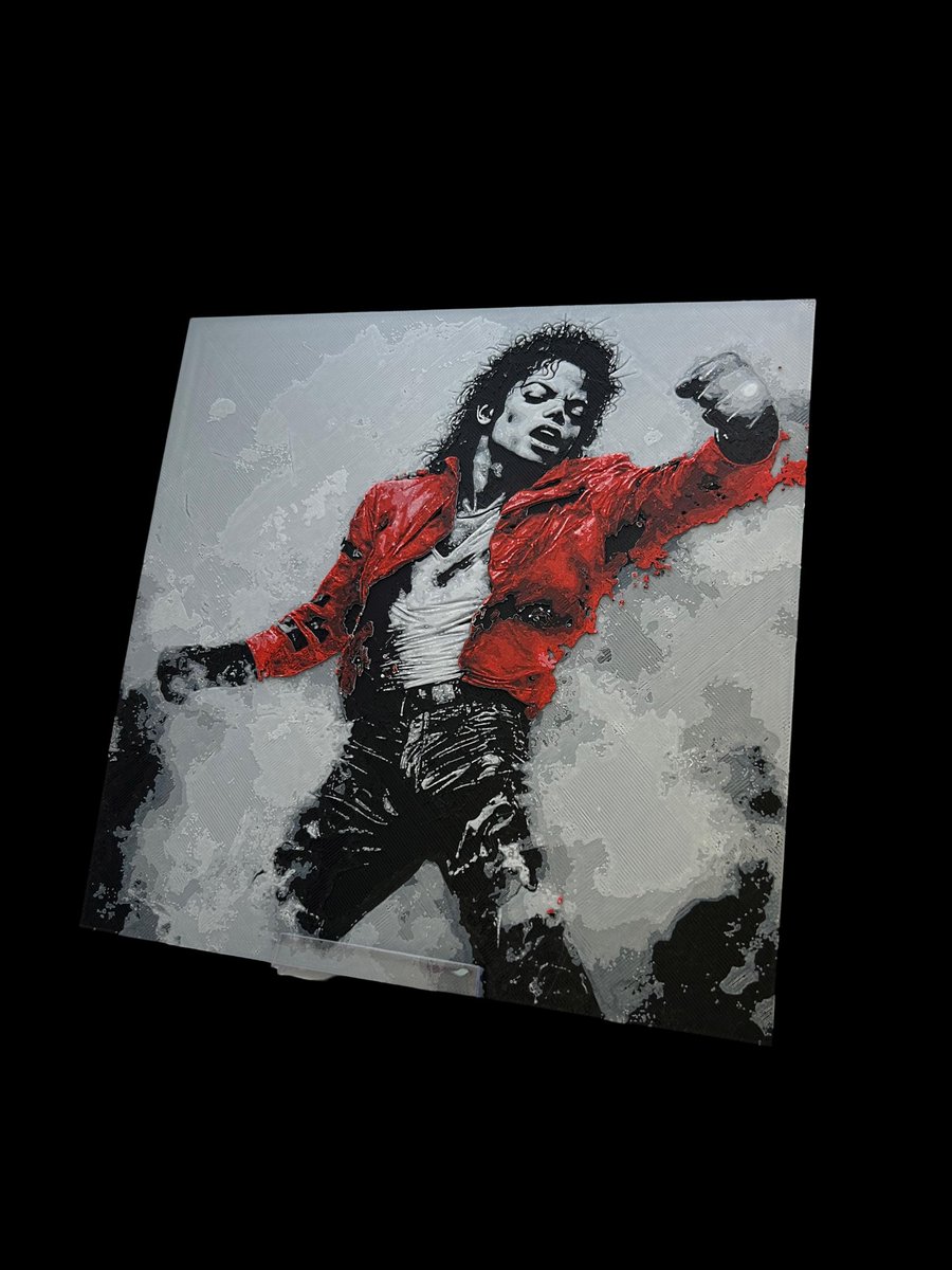 Michael Jackson 3D Printed Fan, Wall Art