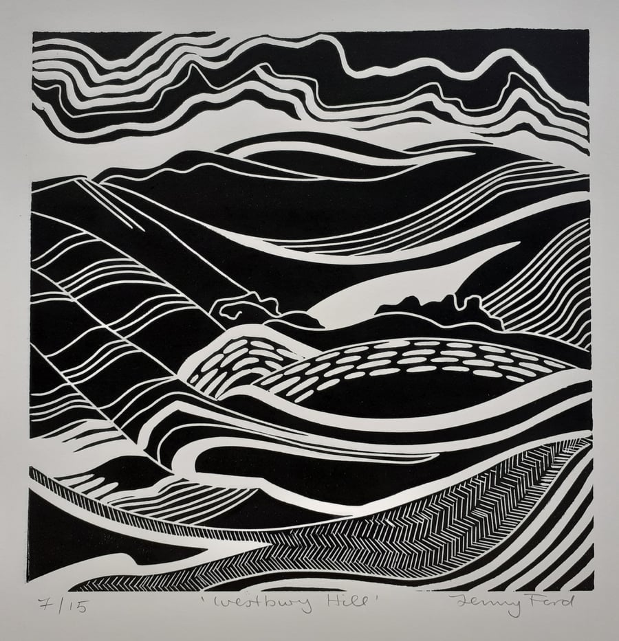 Wiltshire landscape- `Westbury Hill`