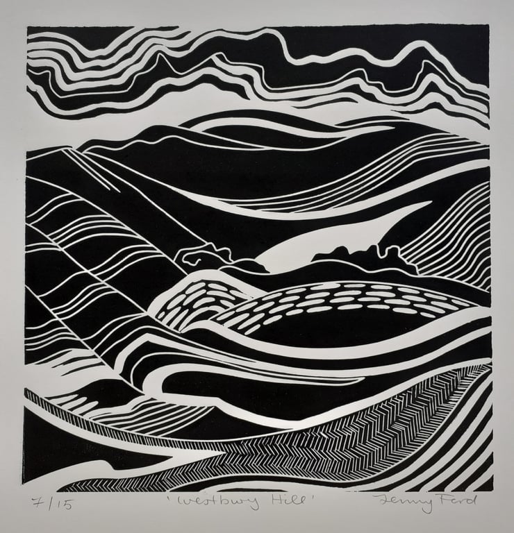 Wiltshire landscape- `Westbury Hill`