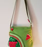 Watermelon on lime green shoulder bag  - Image 7