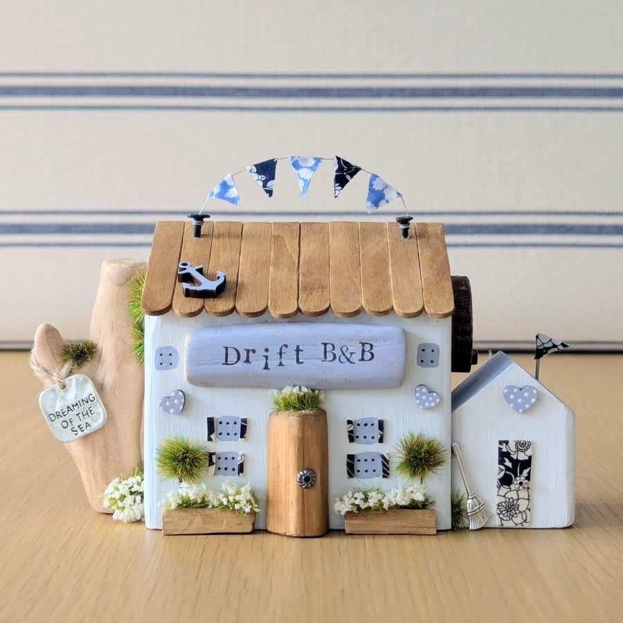 'Drift B & B' Handmade Wooden Coastal Home Decor