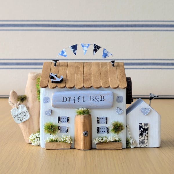 'Drift B & B' Handmade Wooden Coastal Home Decor