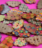 Wooden Cloud Buttons Mixed 30x20mm (CD12) - Image 1