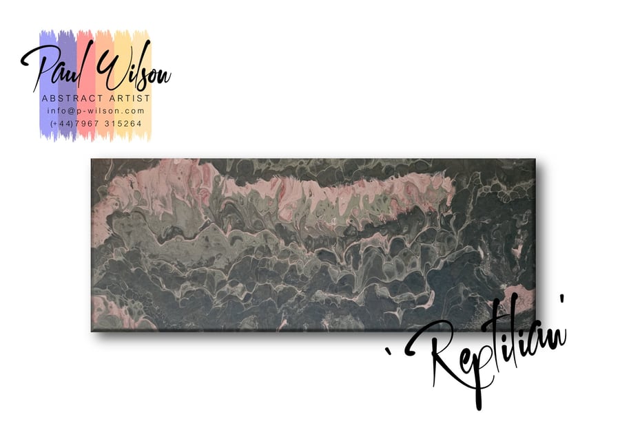 Handmade Acrylic Fluid Art - Original Abstract Painting