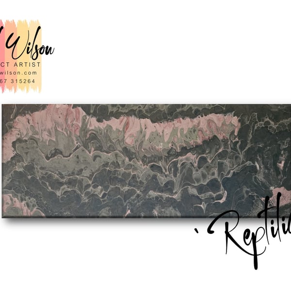Handmade Acrylic Fluid Art - Original Abstract Painting