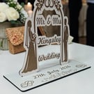 Wedding Arch Table Top Personalized bride groom center piece deco