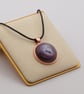 Handcrafted Galaxy Resin Pendant Necklace - Swirled cosmic art jewelry