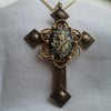 Ornate Cameo Cross Necklace