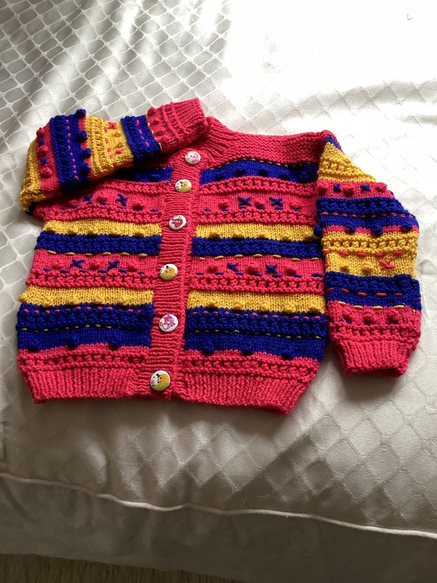 Colourful cardigan