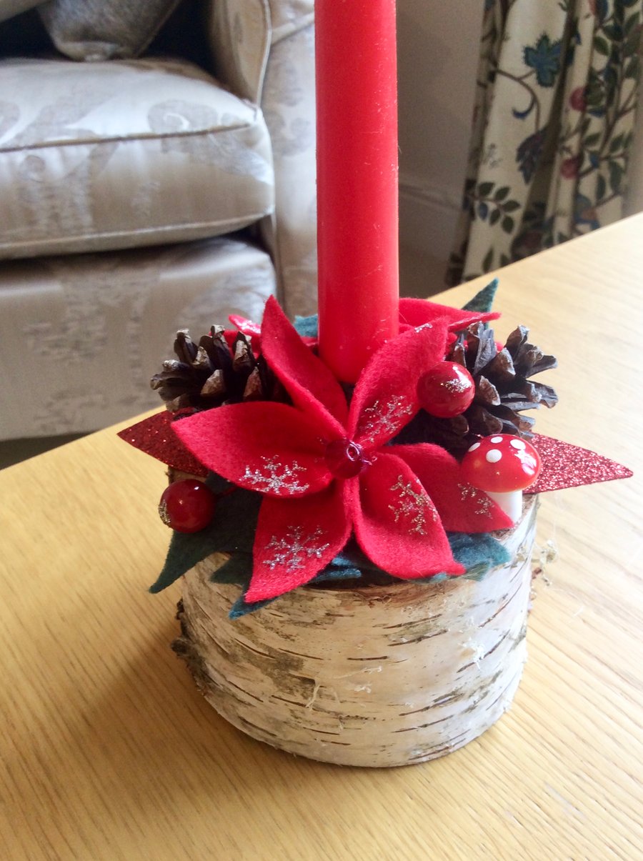 Christmas Candle Arrangement Table Centrepiece Decoration