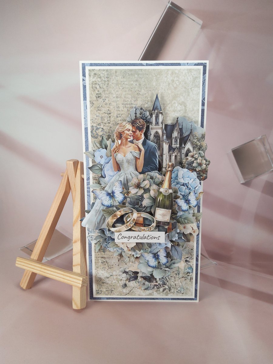 Handmade Wedding Congratulations Card (90)