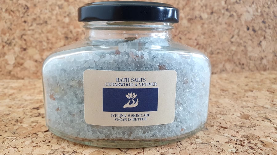 Luxury Cedarwood & Vetiver Bath Salts