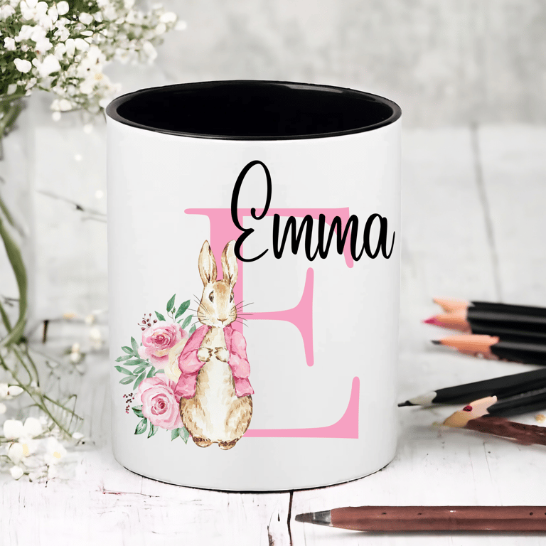 Personalised Childrens Bunny Rabbit Pen Pot - Variations