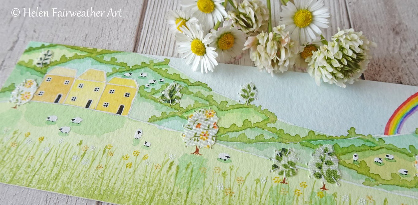 Bookmark - original watercolour painting to help mark your page