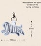 Maltese Keyring - Embroidered Dog Word Art Bag Charm - Image 5