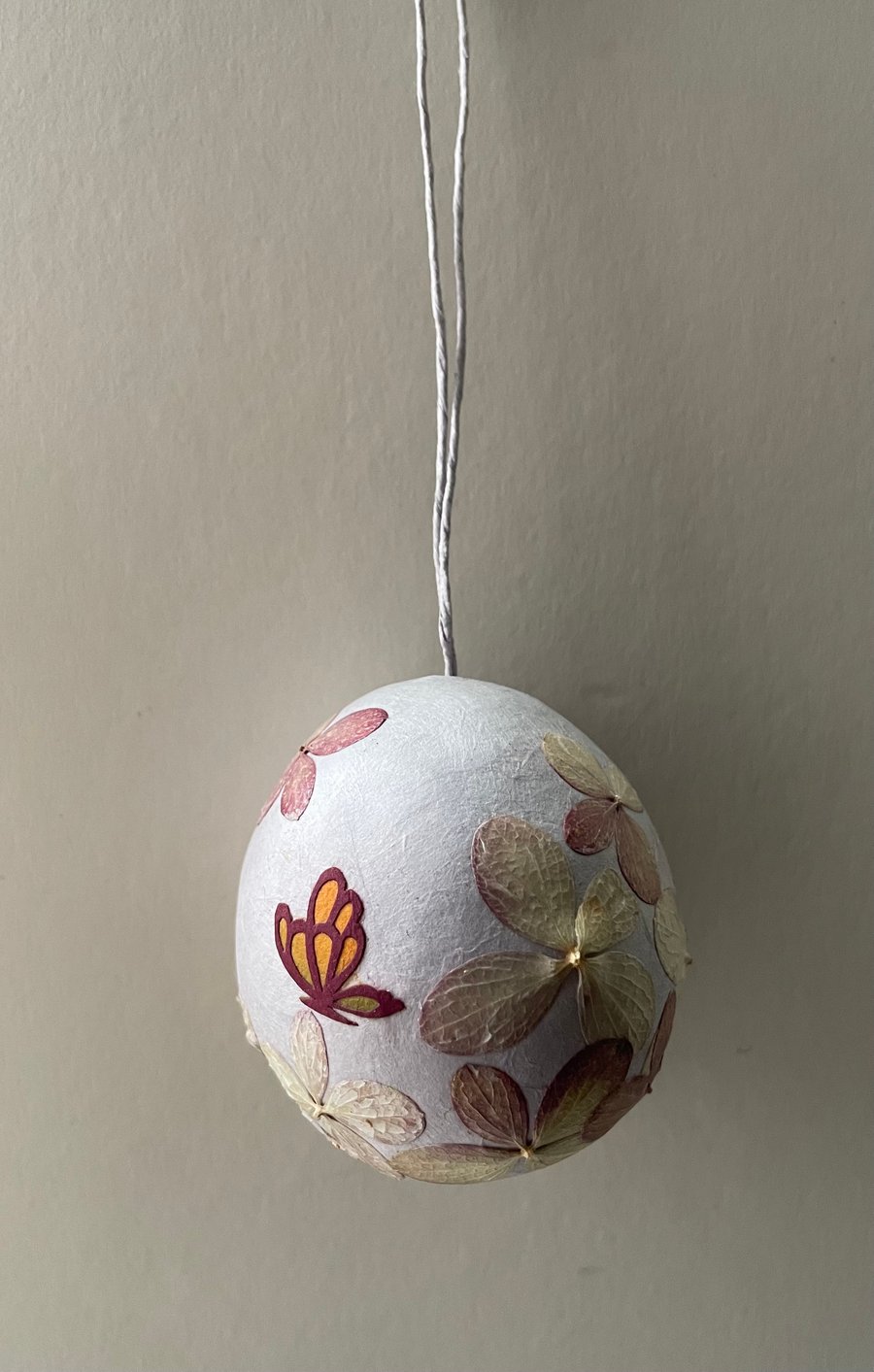 Easter Spring Floral Hanji Hanging Ornament
