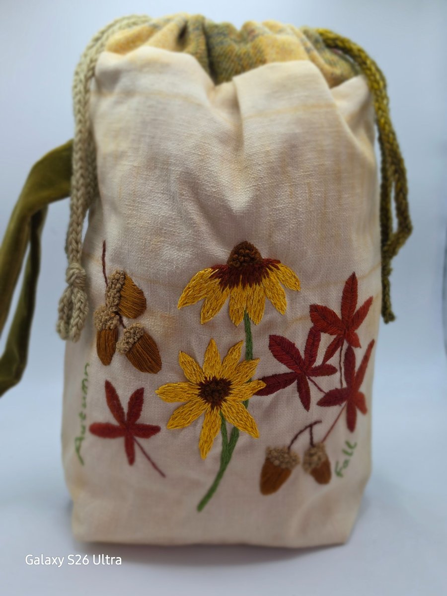 Project Bag Hand Embroidered 