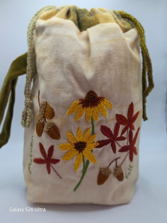 Project Bag Hand Embroidered 