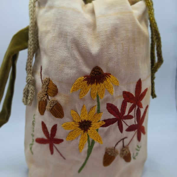 Project Bag Hand Embroidered 