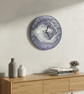 Amethyst Infinity Hand-Painted Fluid Art Wall Clock, Silent Home Decor - Image 2