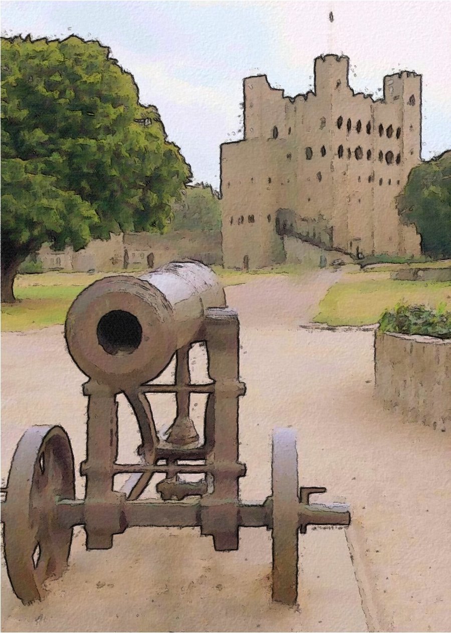 ACEO Exclusive Collector Art - 'Rochester Castle' 