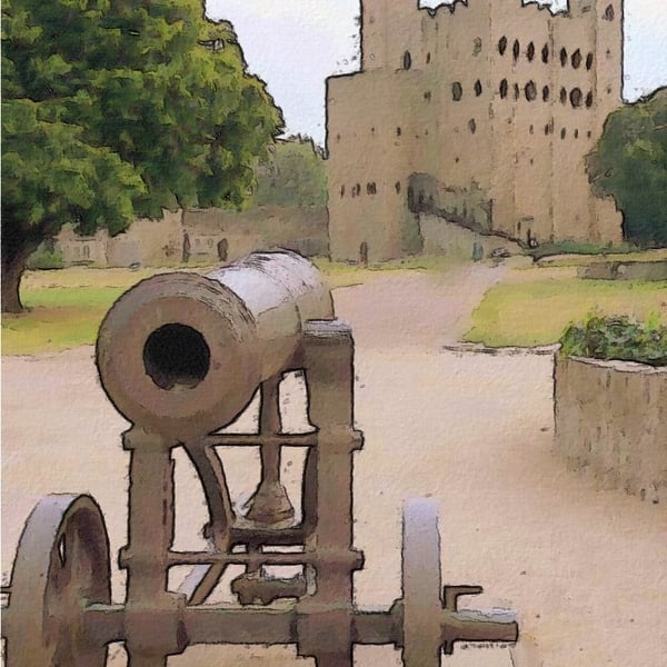 ACEO Exclusive Collector Art - 'Rochester Castle' 