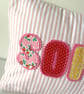 Personalised custom made appliqué letters name cushion - Image 2