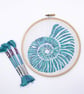 Ammonite Embroidery Kit - Hand Embroidery Kit
