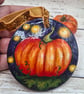 Pumpkin hanging decoration, Halloween or Autumn decor 
