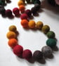 Felt Ball Garland, Autumn Shades, Halloween Decor, Christmas Gift - Image 7